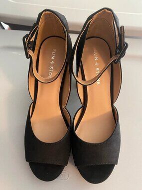 Reeta Block Heel Platform Sandal Size US 8.5 UK 6.5 (A440)